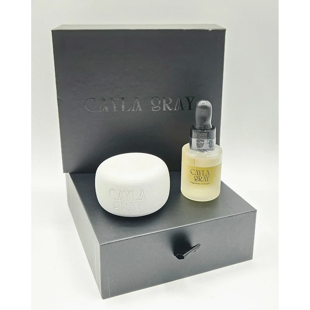 Cayla Gray Scentstones Fragrance Oil Drops Cozy Set OS